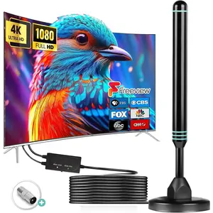 TV Antenna for Smart Television, Indoor&Outdoor, Long Range Reception HD Antenna, Digital Antenna Supports 4k,1080p for Smart TV Local Channels(Blue)