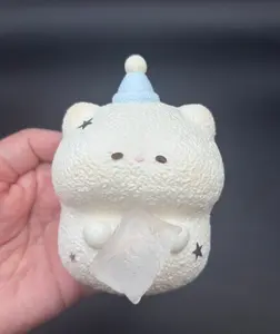 frozen butter super cute baby hamster with cat paw pillow soft taba squishy