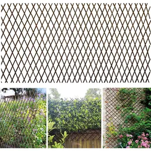 Lattice Fence Willow Expandable  Climbing Lattices Trellis Fence,Open Screen Fencing,Willow (1)