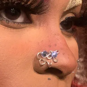 Blossom NoseCuff Non-Piercing Nose Clip Jewelry in Silver Gold Copper & Bronze Tarnish Resistant Nose Ring