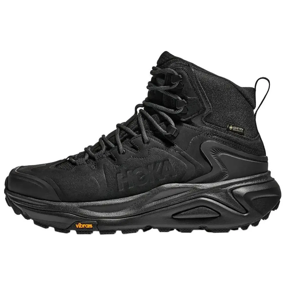 Hoka One One Kaha 3 Men's Mid-Hike Boots with Leather and Synthetic GTX for Comfort, Durability, Traction, Waterproofing, Breathability, and Support Trending Shoes, House White Official Shoes to Get / Maison Mihara Footwear
