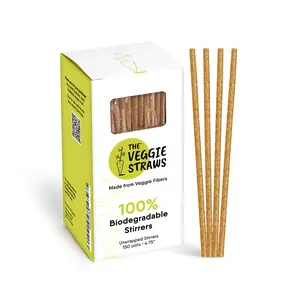 Biodegradable Unwrapped Veggie Stirrers