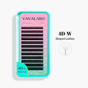 W-Shape 4D Premade Volume Fan Lash Extensions 0.07mm