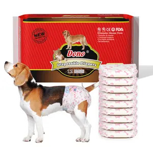 Dono Disposable Puppy Diapers for Female with Quick-Dry Technology Leak-Proof Protection for Small Dogs and Cats Size XX-Small X-Small Small Medium 2 Bags  Outdoorfun Microfiber Hygiene Pee Guard Pee Pads