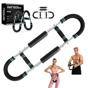 Adjustable Arm Trainer for Men – Portable Spring Resistance Chest & Shoulder Muscle Builder, Shoulder Muscle Training Perfect Father's Day Gift & Home Fitness Essential