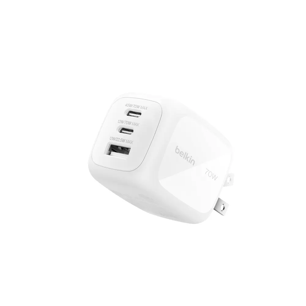 Belkin BoostCharge Pro 3-Port GaN Wall Charger 70W