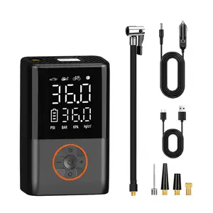 AI CAR- Upgraded Tire Inflator Portable Air Inflator – 150PSI Cordless Air Pump with Digital Pressure Gauge & LED