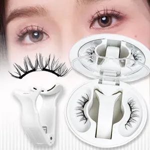 1 Pair Magnetic Eyelashes with Applicator, Upgrade Soft Magnetic Lashes Portable Magnetic Eyelashes Natural Look, Reusable, No Glue Needed Fales Eyelashes Easy to Wear and Remove (All-In-One & Comfortable)