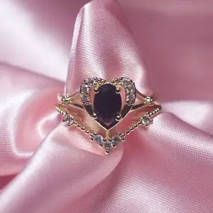 Adjustable Black Ring