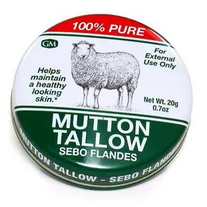 Germa Natural Mutton Tallow 100% Pure – Sebo Flandes Natural, Skin & Hair Care, Moisturizer, 0.7 oz