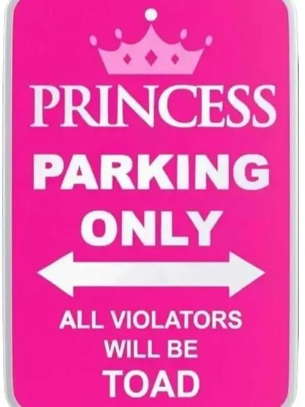 Princess Parking Only Sign