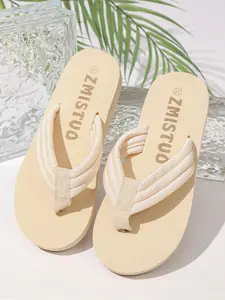 Women's Eva Sole Waterproof Round Toe Sandals, Summer Vacation Beach Anti-Slip Breathable Open-Toe Slippers, All-Season Comfort Shoes
