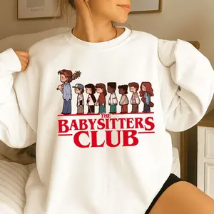 The Babysitters Club Sweatshirt, Steve Harrington Graphic Hoodie. Funny Tv Show Fan Crewneck Shirt, Stranger Tv Show Retro Long Shirt, Unisex Sweater Pullover Tee