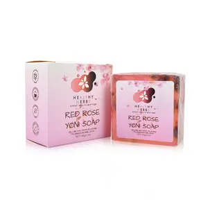 Yoni Red or White Rose Feminine Care  – 100% Natural Soap Bar  | Gentle Organic Herbal Intimate Cleansers for Women | Daily pH Balance, Odor Control, Cleansing & Moisturizing Care | Rose, Aloe, Tea Tree | Women-Owned, Vegan, Non-Toxic
