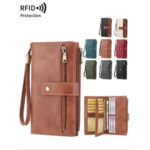 Fashion high quality Zipper Long Wallet, CasualVersatile Stylish Wallet for Women, Trendy All-match &Exquisite Wallet for Birthday Gift，Christmas Gift, Valentine's Day Gift, Ideal Gift, Fashionable Wallet, Durable Fashion Wallet