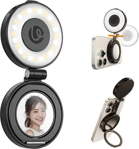 Ulanzi LM23 Magsafe Pocket LED Light Foldable Video Light 360 Adjustable 2500-8500K Bi-color for iPhone 17 16 Android Phone Live CRI/Ra 92-96