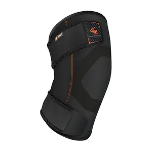 Shock Doctor Knee Compression Wrap - Level 1 Light - Moisture Wicking & Adjustable Straps - Ideal for Mild Pain Relief & Support