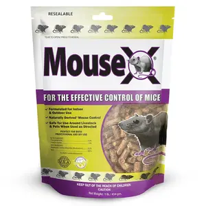 EcoClear Products 620100-6D RatX All-Natural Rodent-Control Solution, Safe for All Species, 8 oz. Bag