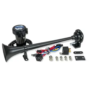 HornBlasters Sniper Electric Air Horn | 12-Volt DC 20A | With 40 Amp Relay & Mounting Hardware | Vehicle Car Accessories