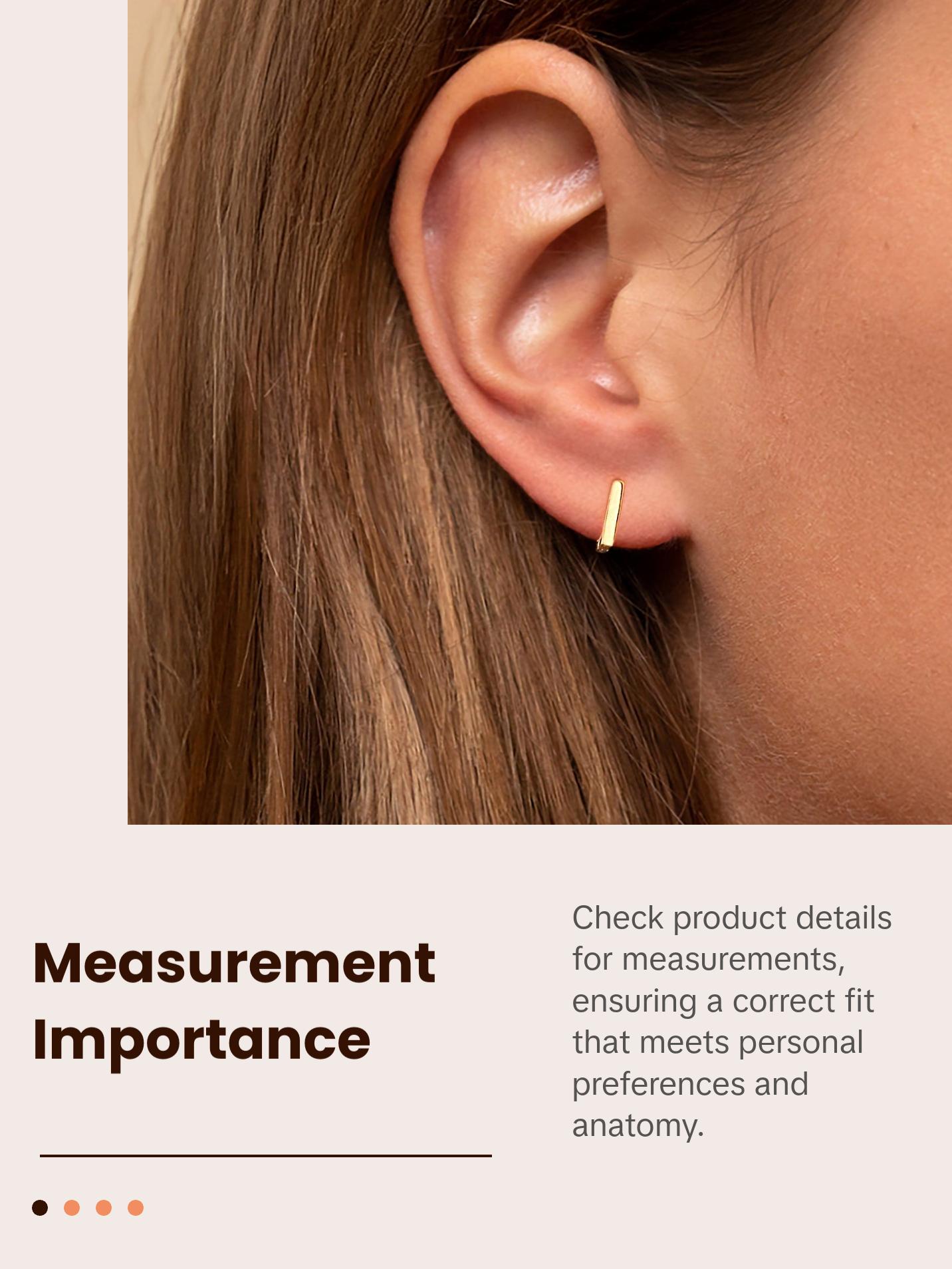 Tiny square Hoop Earrings S925