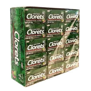 Clorets Mint Flavor Chewing Gum Pack - 60 Pieces, Ideal for Snacking and Bubblegum