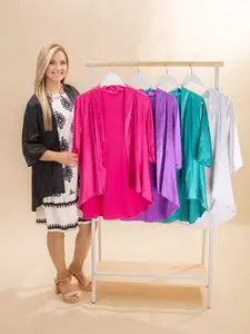 Silky Satin Cardigan by DD Design | S - 3X