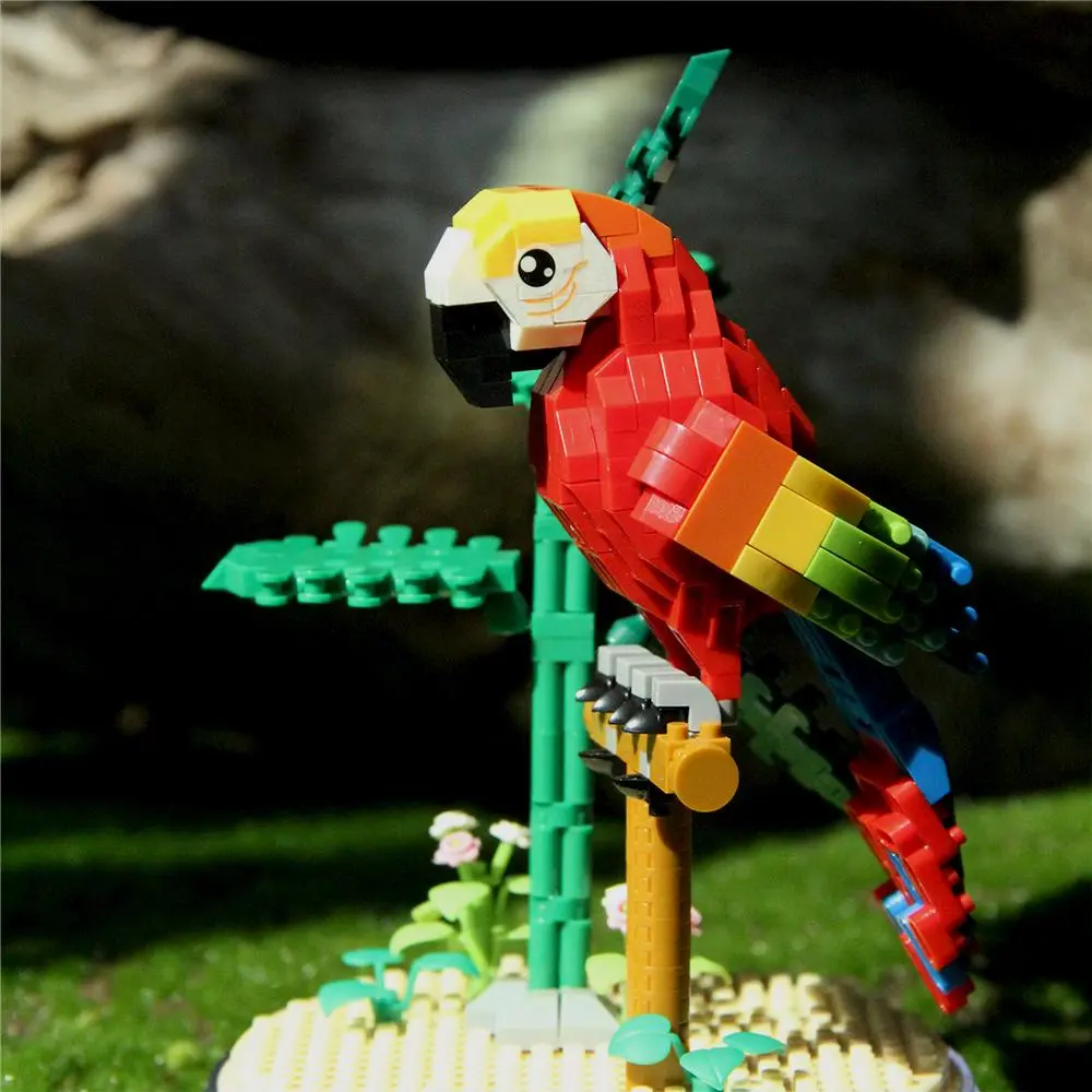 Bird Model Building Block Toy Set, 1 Box Creative Bird Model Building Block Toy, Educational Stem Building Blocks Assembly Toy for Teenager & Adults
