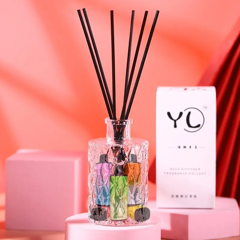 L00sSSs,TMARY FOGER Flower Premium Reed Diffuser Set withPreserved Breath & Cotton Stick Black Forest  Scented Diffuser with Sticks Home Fragrance Reed Diffuser