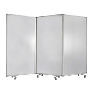 212 MAIN Resilient Screen Gems Indoor Room Divider, White, for Indoor Use