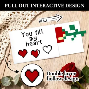 Funny & Interactive Greeting Cards for Friends, Family & Couples - Unique Birthday, Pixel Pull & Humor Cards - 5x7 Inch Creative Gift Cards with Envelopes outdoorfun