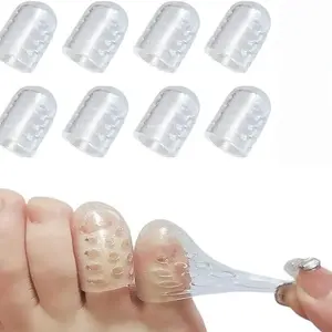 10 Pairs Comfortable Soft Toe Protectors, Unisex Breathable Anti-Irritation Toe Covers, Non-Slip Design, Ventilated, Support Small Toes