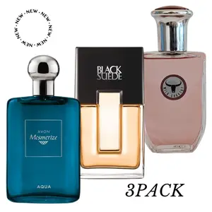 Mesmerize Aqua, Wild Country & Black Suede. Set of 3 Perfumes