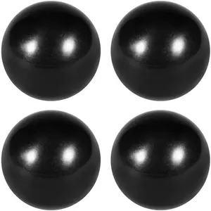 4Pcs 30mm Diameter Black Thermoset Ball Knob M6 Female Thread Smooth Rim Machine Handle