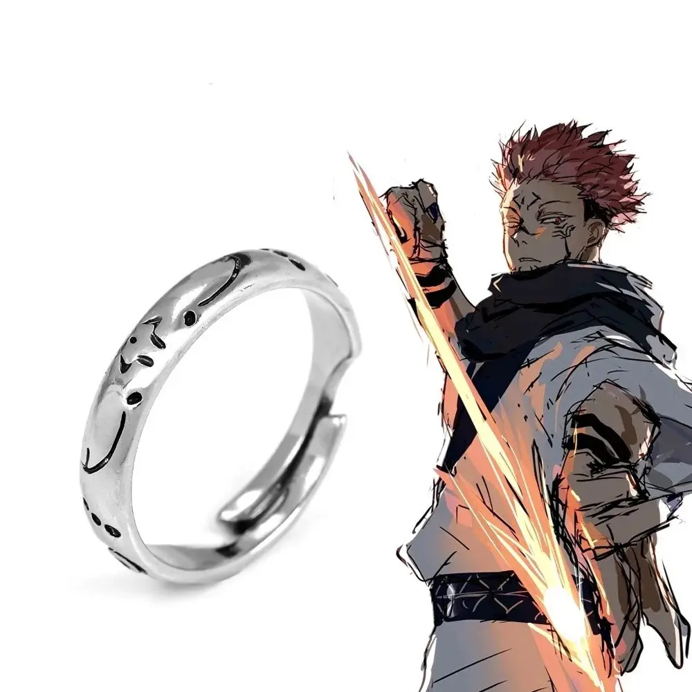 Anime Jujutsu Kaisen Itadori Yuji Ryomen Sukuna Rings Cosplay Metal ...