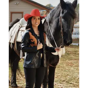 Rock&Roll Woman's Black Western Detail Blazer