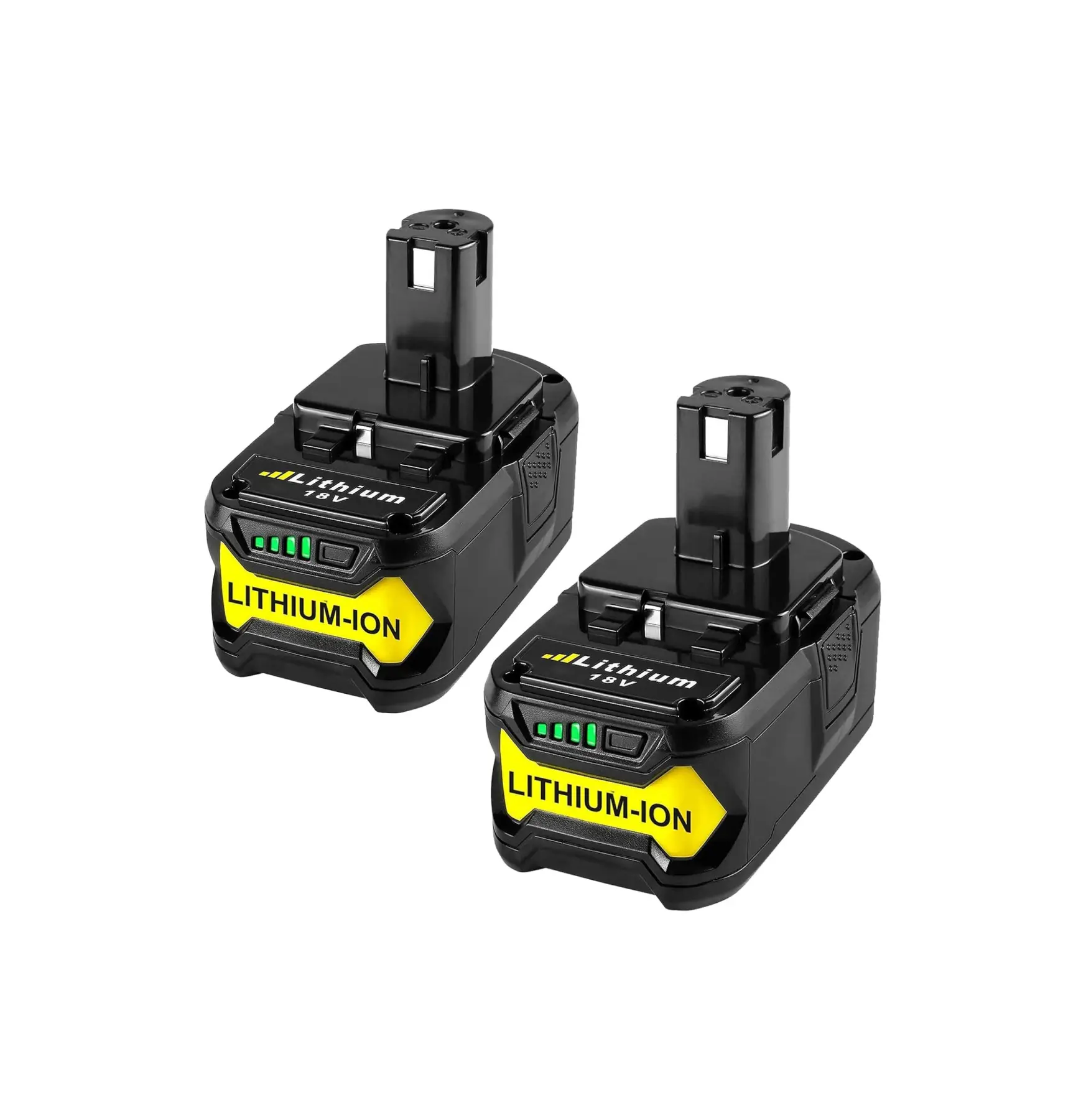 18V Ryobi Lithium Ion Battery Replacement, 2-Pack 8000mAh 8.0Ah, Direct Fit for P108/P107/P105 Power Tools, Enhanced Performance for Ryobi 18V System