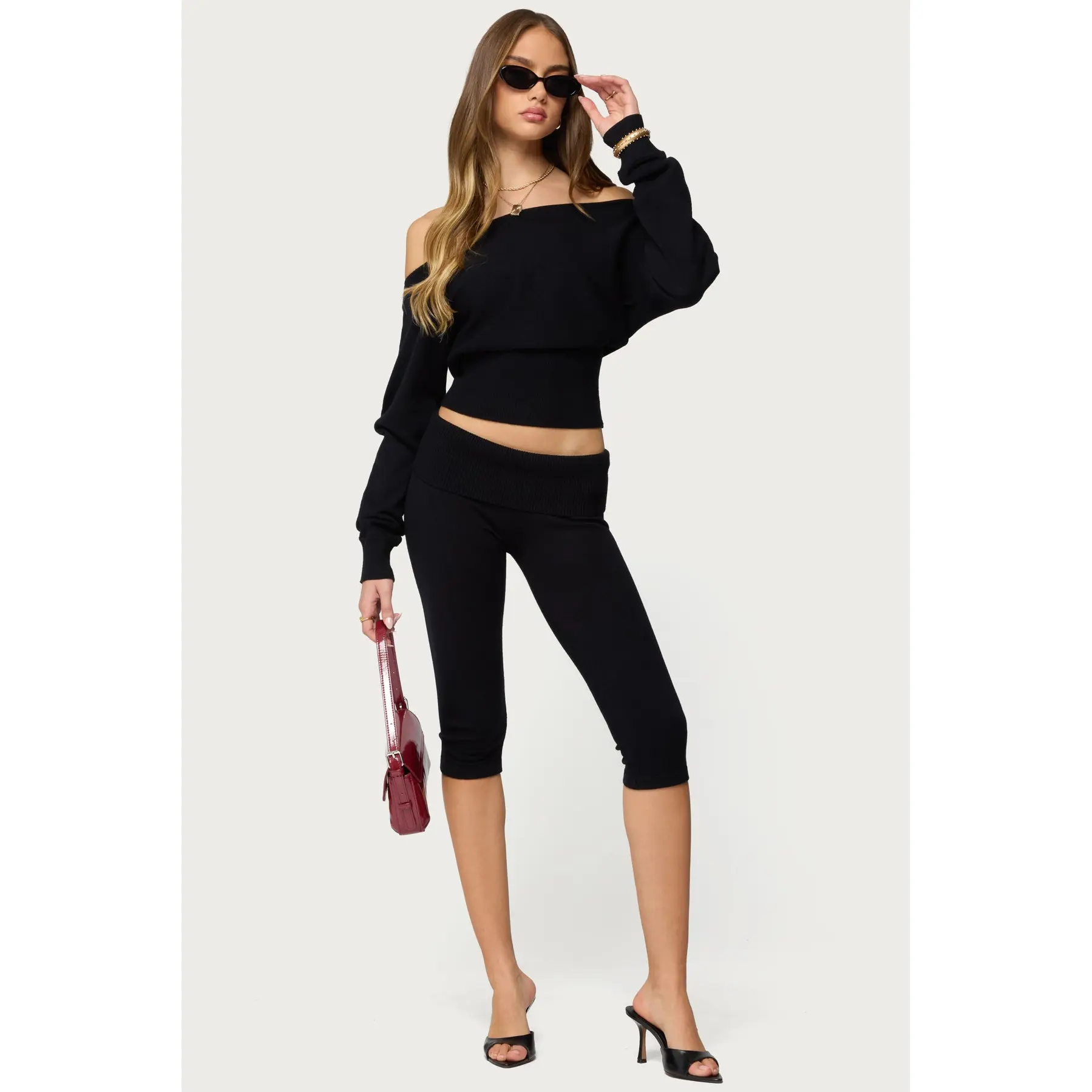 Skyla Knit Capri Pants