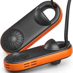 summervibes VEVOR Portable Shoe Dryer, Electric Boot Dryer, Deodorized Boot Warmers/Dryer with Quick Even Drying for Cotton Slippers, Snow Boots, Leather Shoes, Canvas Shoes, Socks, Black Orange,