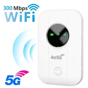 5G/4G Portable WiFi Hotspot Mobile Router,Portable WiFi Hotspot,300Mbps High Speed,Connect Up to10+ Devices for Travel/Home/Business/RV/Cruise,Hotspot Device