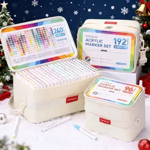 M720 Color Acrylic Marker Gift Box, 96/192/240/288 Colors, Rich Vibrant Colors, Non-Bleeding Core, Ideal for Student Art Creation, Acrylic Paint Markers, Art Supplies