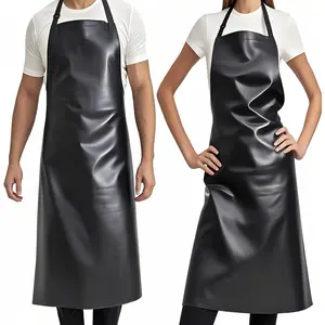 Waterproof Apron Rubber Vinyl Heavy Duty Aprons for Adults - Chemical Resistant Adjustable Bib 40" Extra Long Industrial Work Apron for Grilling Dishwashing Lab Kitchen Butcher funny grilling apron