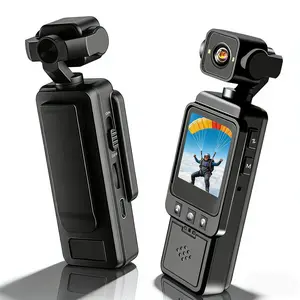 Handheld Camera 1080P Vlogging Camera with 270° Rotatable Lens Night Vision Sport Action Camera, Outdoor Sports Camera, Rechargeable Battery Pocket Camera for Selfie & Vlog Shooting Streaming Camera Instant Wireless Sharing