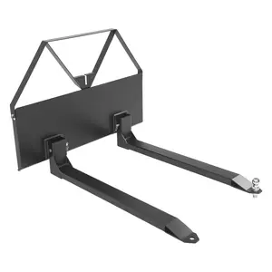 fathersdaygift VEVOR Skid Steer Pallet Forks, 2600 lbs Rated Capacity, Pallet Fork Frame Attachment with 48-inch Pallet Forks Blades, 1-7/8 inch Ball Hitch Receiver, Quick Tach Connection for Skid Steers, Tractors