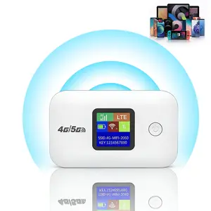 Portable 5G/4G LTE WiFi Hotspot-150Mbps Speed,Connect Up to10+ Devices,Mobile WiFi Hotspot for Travle/RV/Business/Cruise