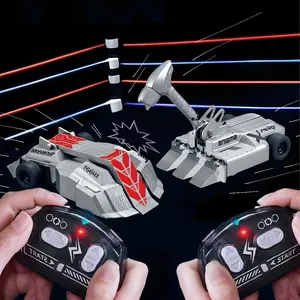 Robot Wars 2-Player Battle Tank RC Car Set, Hot Toys Remote Control Tank, 2-Pack Collision Toy Cars, Family Tabletop Game, Parent-Child Interactive Toy, Suitable for 3+ Years Old