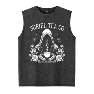 Suriel Washed Vest Co Washed Vest, Fantasy Reader Shirt, Acotar Washed Vest, A Court Of Thorns and Roses Washed Vest, Bookis