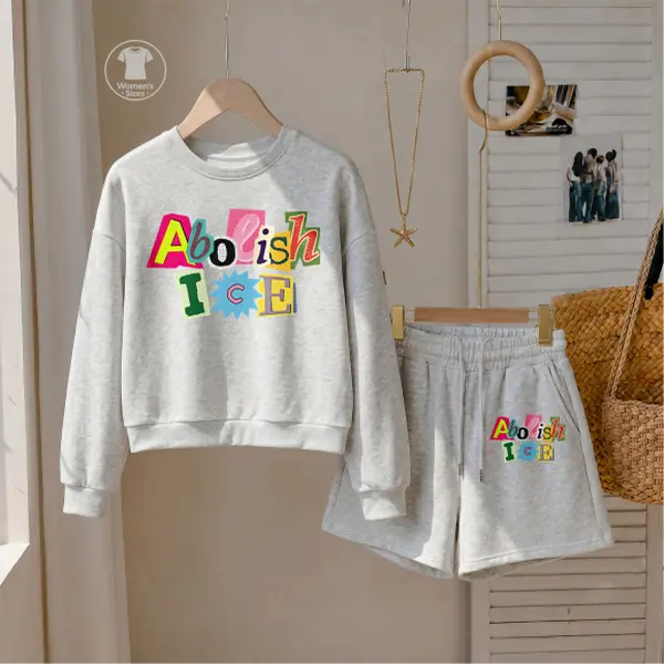 Women’s Color Block Graphic Sweatshirt and Drawstring Shorts Set, Casual 2-Piece Outfit, Long Sleeve Pullover Top and Matching Shorts Set, Cute Comfortable Loungewear for Daily Wear, Travel and Spring Fall Fashion