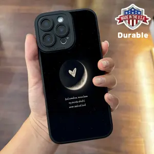 Cute Moon-Themed Phone Case with Pupil Shadow Design for Various Iphone Models, Perfect As a Protective Gift for Birthdays Or Valentine'S Day for Girlfriends. Protector Cover Shockproof Cellphone