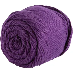 Dishie Worsted Weight 100% Cotton Yarn Purple - 100 g (Mulberry)
