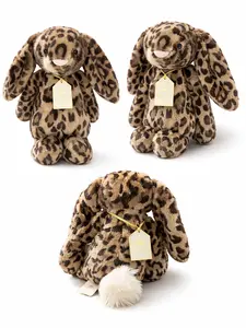 100% Genuine Jellycat Cobblehop Leopard Print Bunny Plush–With Dust Bag/NWT-1 PC